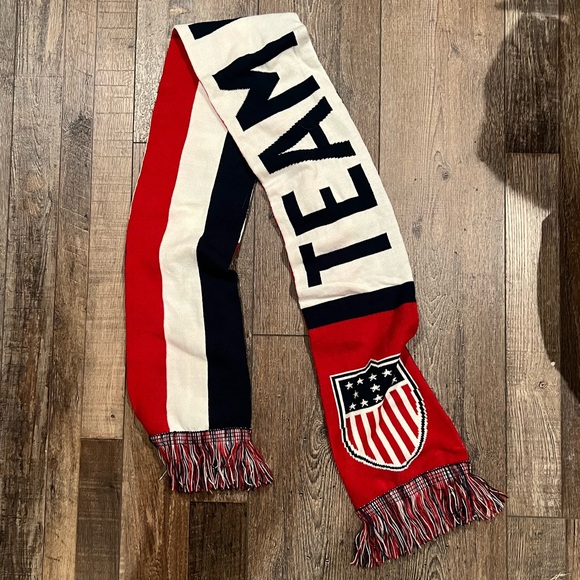 Team USA Jacquard Scarf - Red/White/Blue Olympics Brand New RWB - Picture 2 of 4